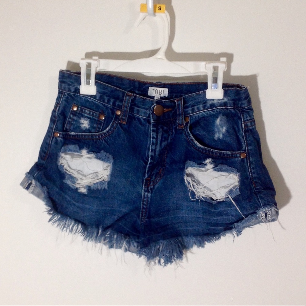 Denim shorts